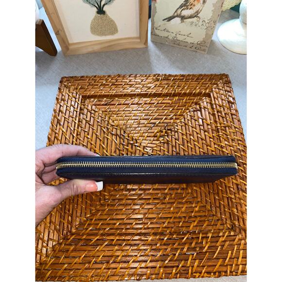 Michael Kors Large Blue Wallet with Flaws & Stains - Picture 3 of 7